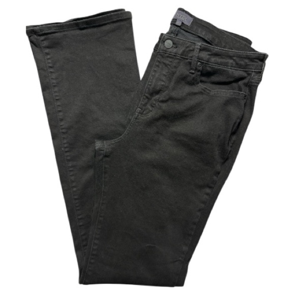 NYDJ Barbara Bootcut Jeans 12T Tall Black Lift Tuck Stretch Denim 35” Inseam